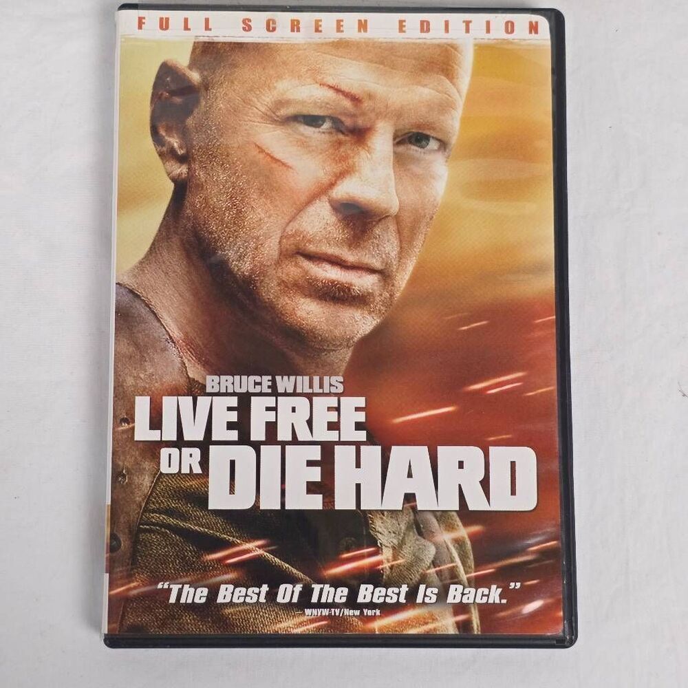 Live Free or Die Hard DVD Bruce Willis Full Screen